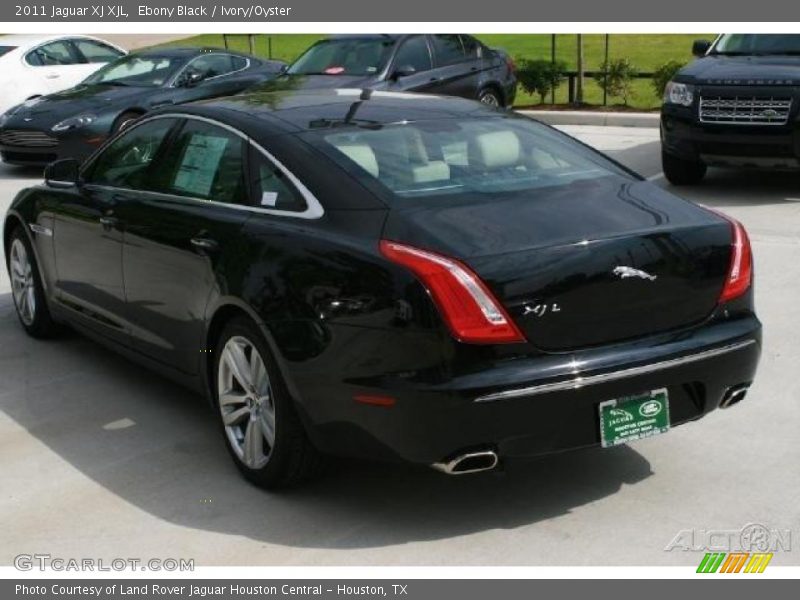Ebony Black / Ivory/Oyster 2011 Jaguar XJ XJL