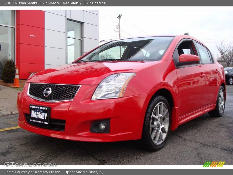 Red Alert / SE-R Charcoal 2008 Nissan Sentra SE-R Spec V