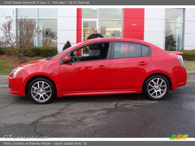 Red Alert / SE-R Charcoal 2008 Nissan Sentra SE-R Spec V