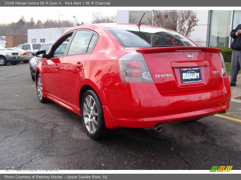 Red Alert / SE-R Charcoal 2008 Nissan Sentra SE-R Spec V