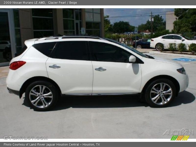 Glacier Pearl / Beige 2009 Nissan Murano LE AWD