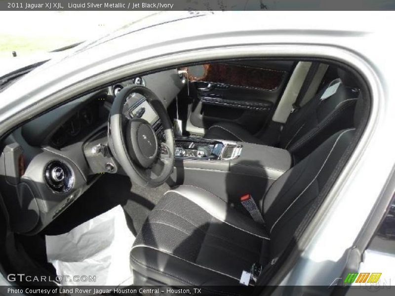Liquid Silver Metallic / Jet Black/Ivory 2011 Jaguar XJ XJL