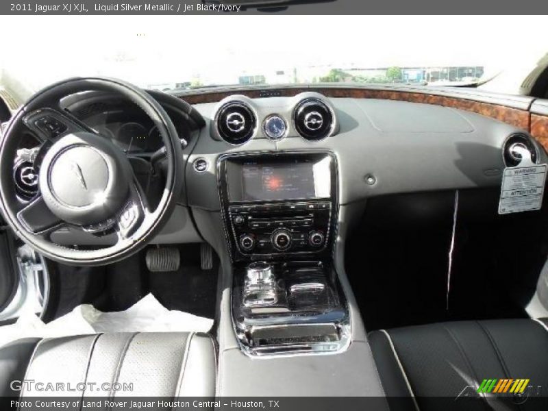 Liquid Silver Metallic / Jet Black/Ivory 2011 Jaguar XJ XJL