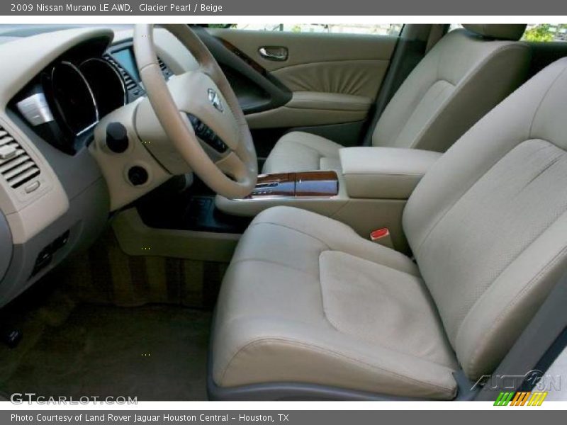 Glacier Pearl / Beige 2009 Nissan Murano LE AWD