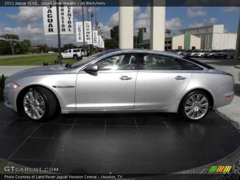 Liquid Silver Metallic / Jet Black/Ivory 2011 Jaguar XJ XJL