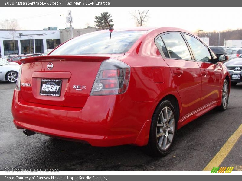 Red Alert / SE-R Charcoal 2008 Nissan Sentra SE-R Spec V
