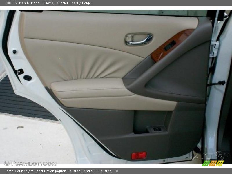 Glacier Pearl / Beige 2009 Nissan Murano LE AWD