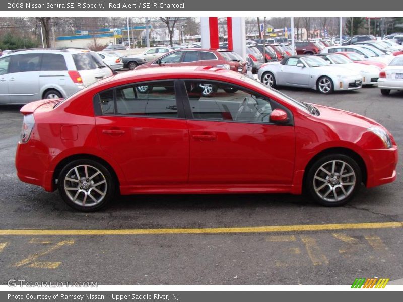 Red Alert / SE-R Charcoal 2008 Nissan Sentra SE-R Spec V