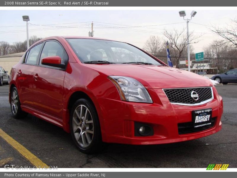 Red Alert / SE-R Charcoal 2008 Nissan Sentra SE-R Spec V