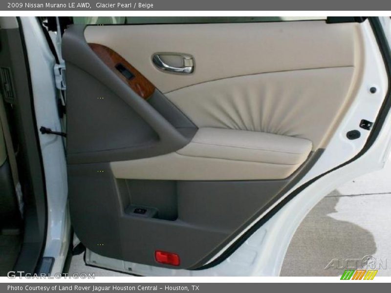 Glacier Pearl / Beige 2009 Nissan Murano LE AWD