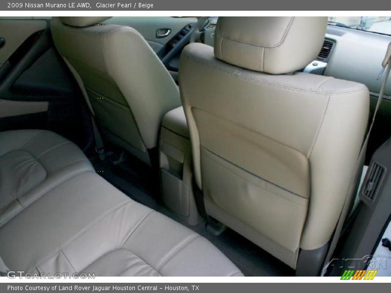 Glacier Pearl / Beige 2009 Nissan Murano LE AWD