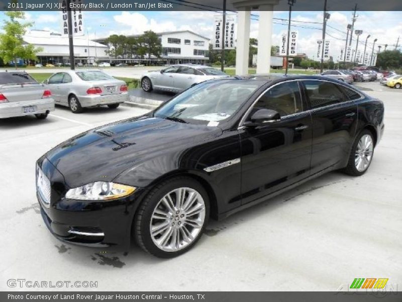 Ebony Black / London Tan/Jet Black 2011 Jaguar XJ XJL