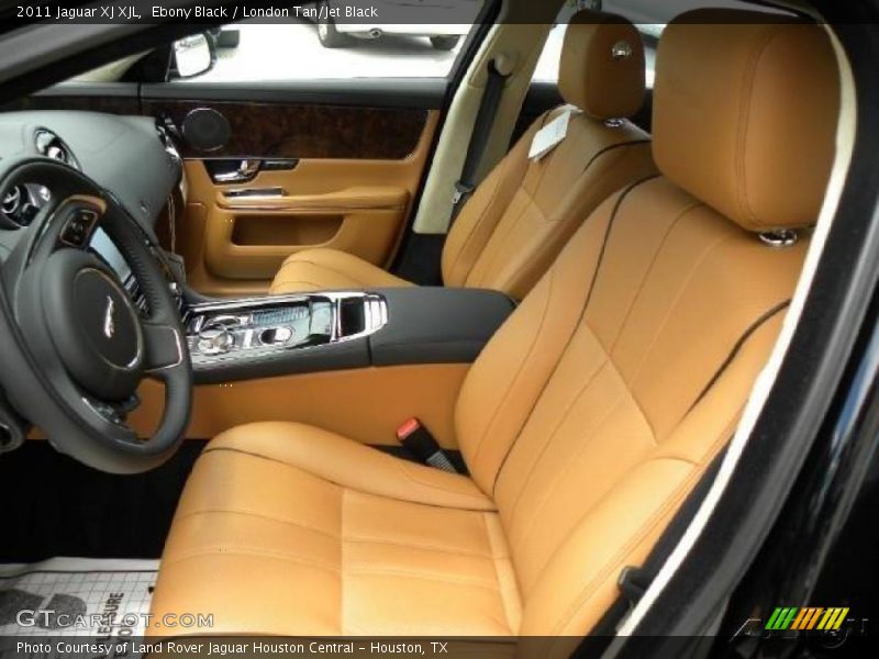 Ebony Black / London Tan/Jet Black 2011 Jaguar XJ XJL
