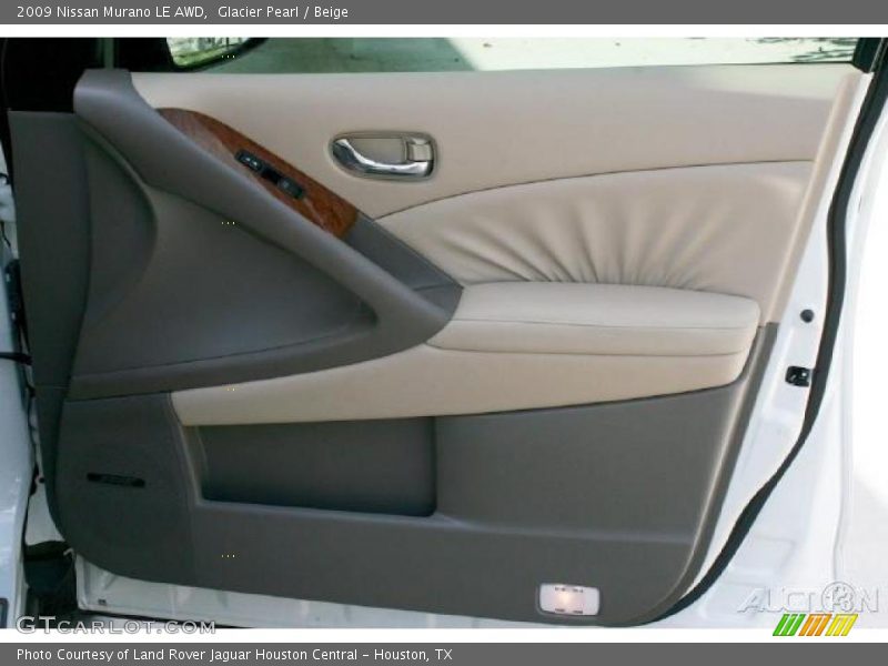 Glacier Pearl / Beige 2009 Nissan Murano LE AWD