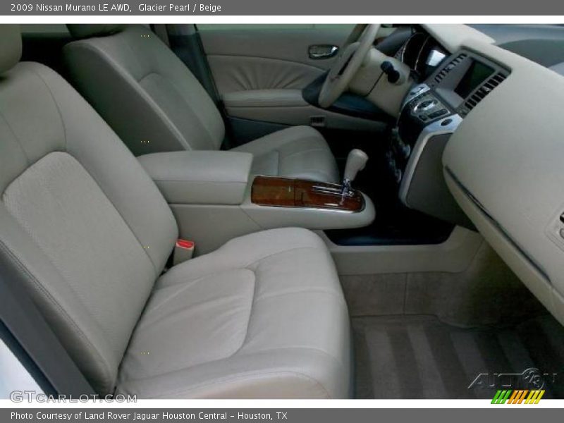 Glacier Pearl / Beige 2009 Nissan Murano LE AWD