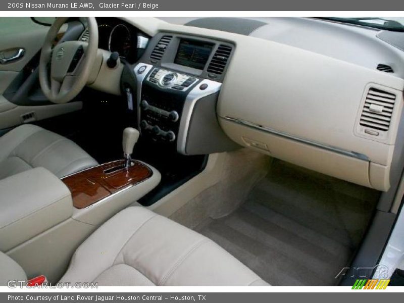 Glacier Pearl / Beige 2009 Nissan Murano LE AWD