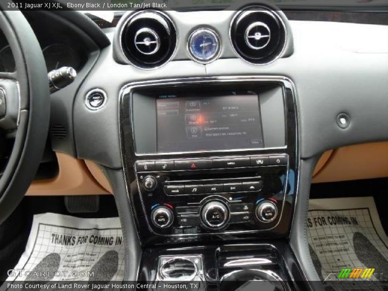 Ebony Black / London Tan/Jet Black 2011 Jaguar XJ XJL