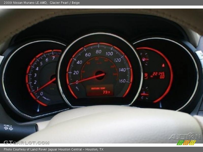 Glacier Pearl / Beige 2009 Nissan Murano LE AWD
