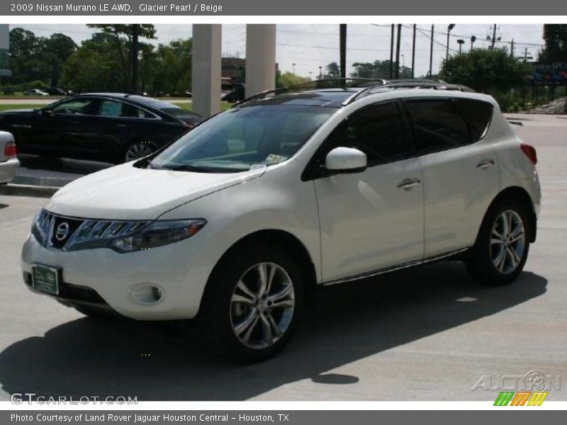 Glacier Pearl / Beige 2009 Nissan Murano LE AWD