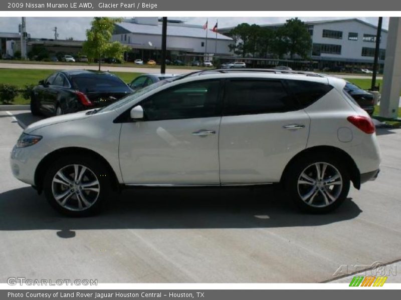 Glacier Pearl / Beige 2009 Nissan Murano LE AWD