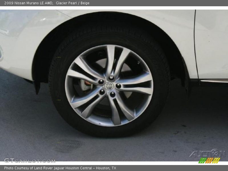 Glacier Pearl / Beige 2009 Nissan Murano LE AWD