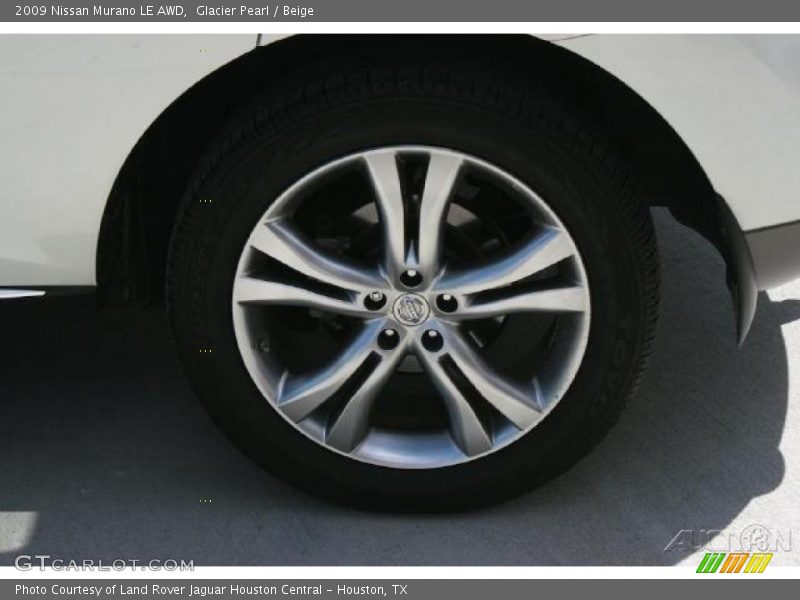Glacier Pearl / Beige 2009 Nissan Murano LE AWD