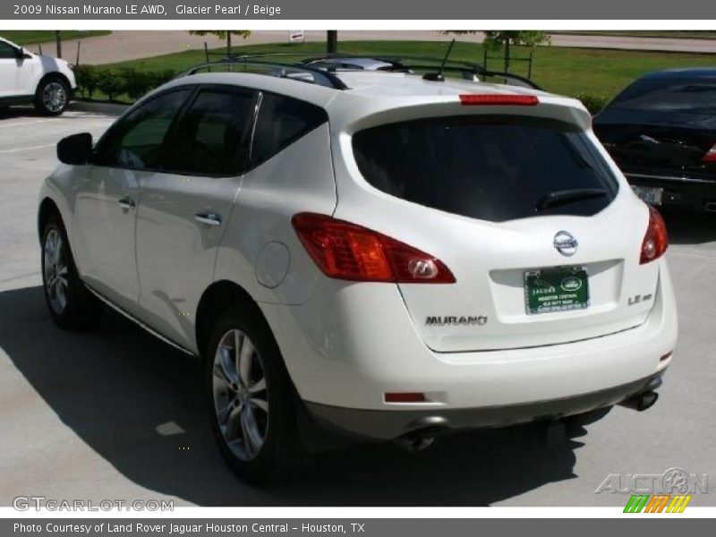 Glacier Pearl / Beige 2009 Nissan Murano LE AWD