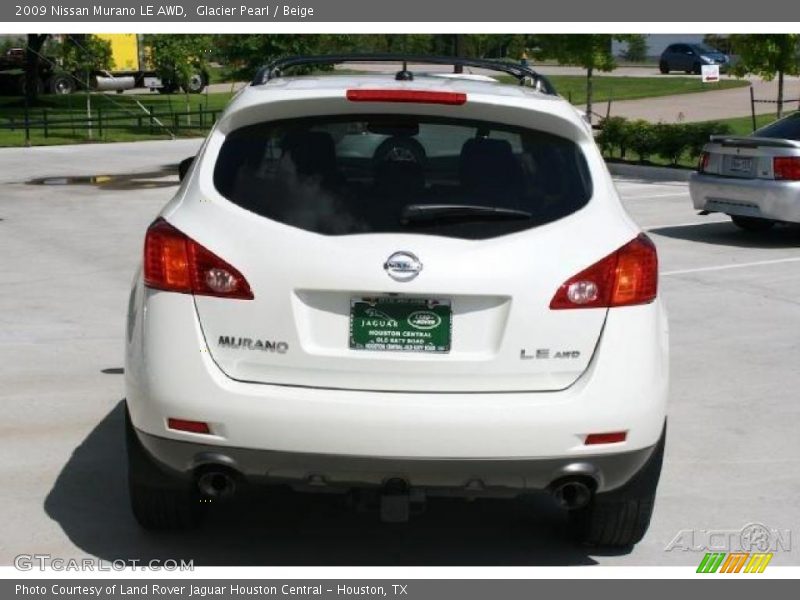 Glacier Pearl / Beige 2009 Nissan Murano LE AWD