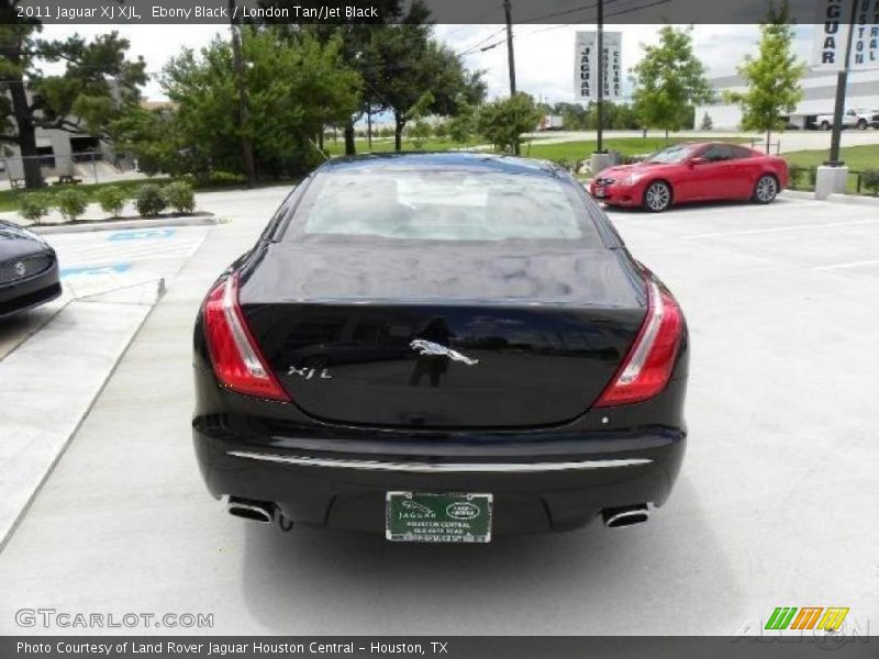Ebony Black / London Tan/Jet Black 2011 Jaguar XJ XJL