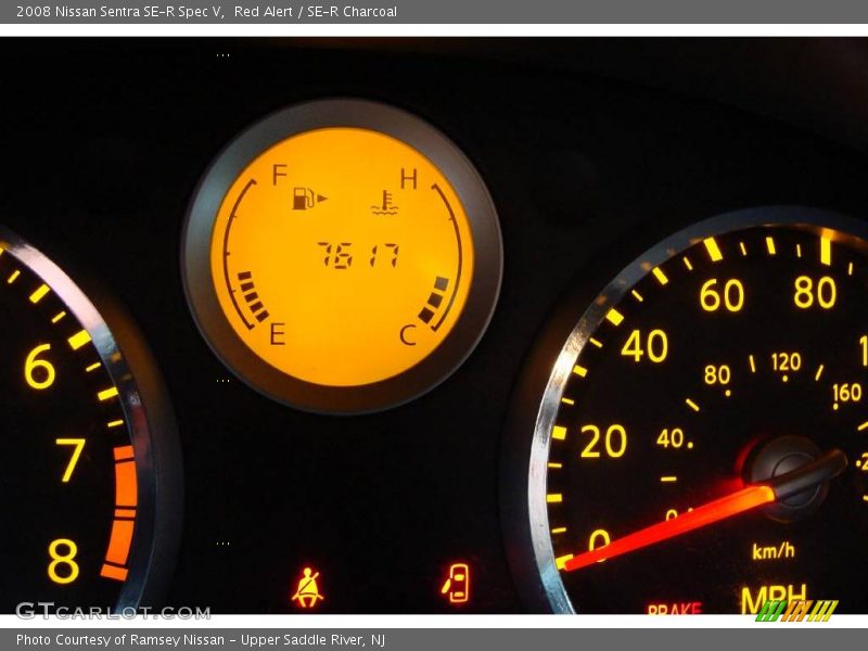 Red Alert / SE-R Charcoal 2008 Nissan Sentra SE-R Spec V