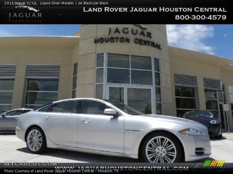 Liquid Silver Metallic / Jet Black/Jet Black 2011 Jaguar XJ XJL