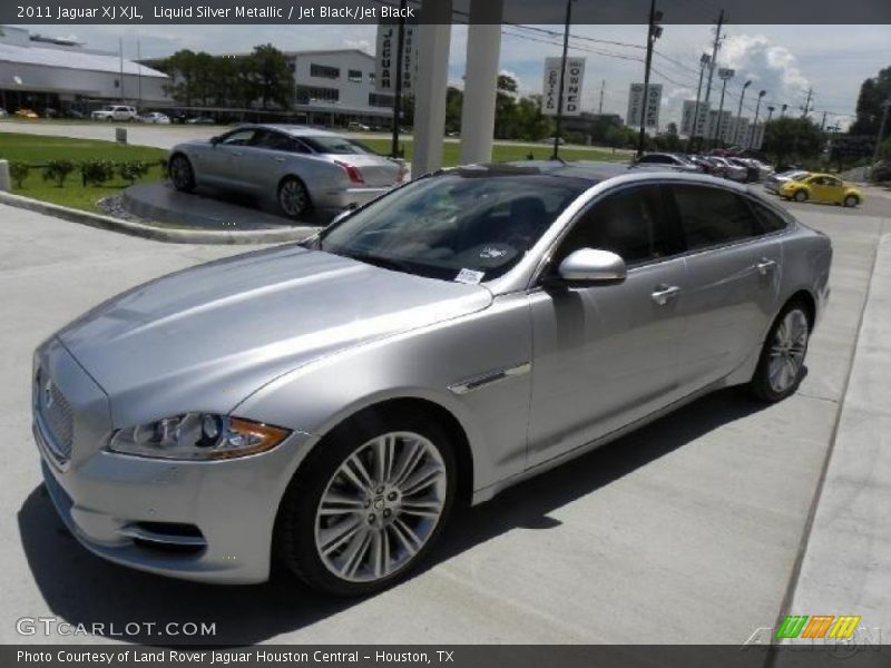 Liquid Silver Metallic / Jet Black/Jet Black 2011 Jaguar XJ XJL