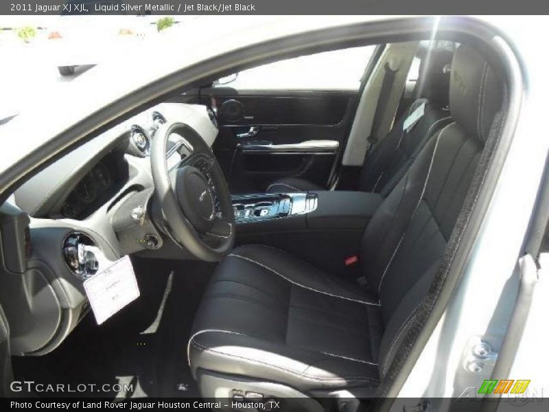 Liquid Silver Metallic / Jet Black/Jet Black 2011 Jaguar XJ XJL