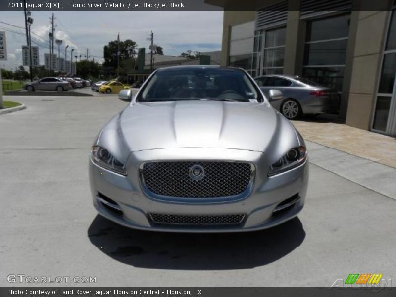Liquid Silver Metallic / Jet Black/Jet Black 2011 Jaguar XJ XJL