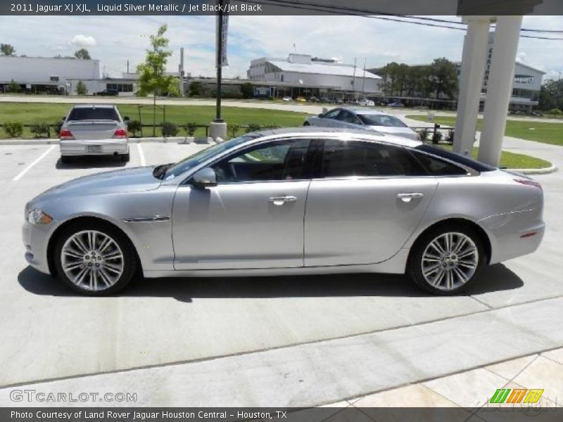 Liquid Silver Metallic / Jet Black/Jet Black 2011 Jaguar XJ XJL