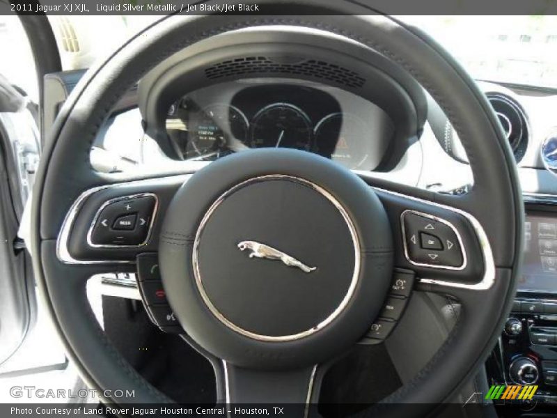 Liquid Silver Metallic / Jet Black/Jet Black 2011 Jaguar XJ XJL