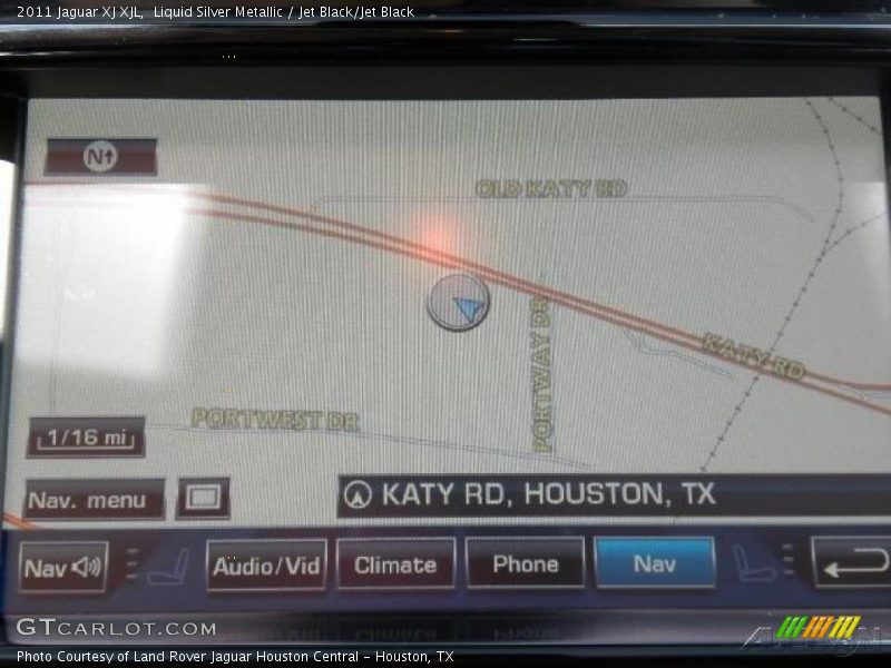 Liquid Silver Metallic / Jet Black/Jet Black 2011 Jaguar XJ XJL