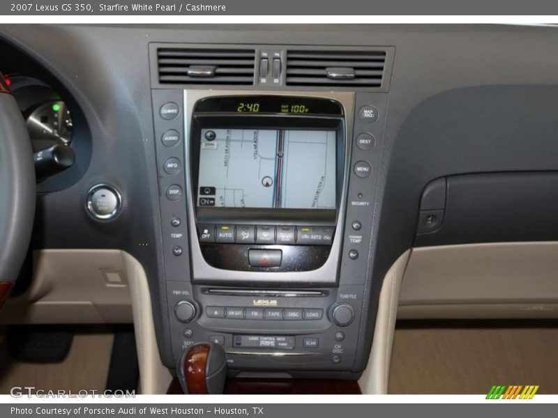 Starfire White Pearl / Cashmere 2007 Lexus GS 350