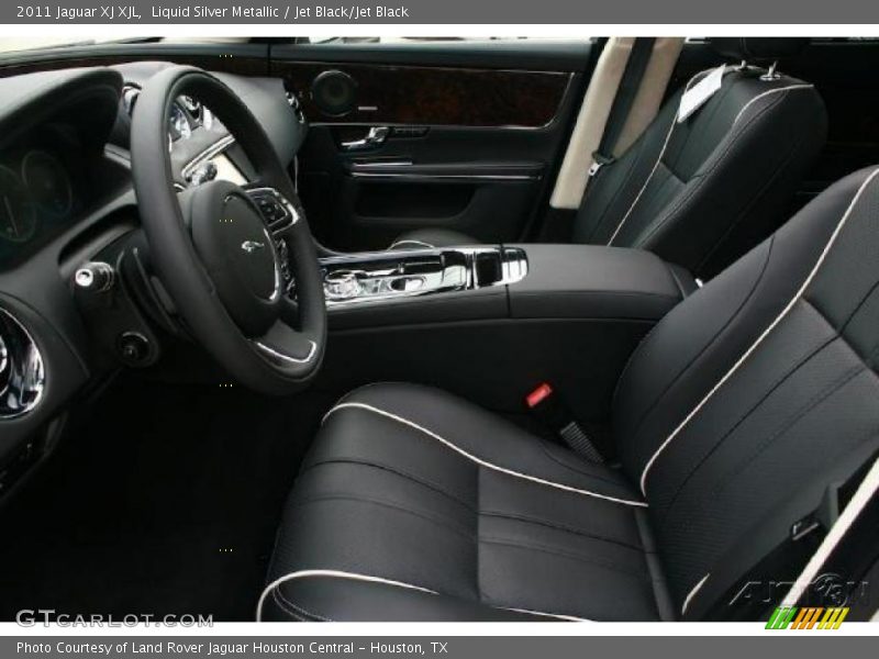 Liquid Silver Metallic / Jet Black/Jet Black 2011 Jaguar XJ XJL