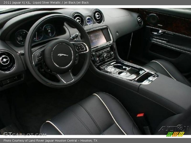 Liquid Silver Metallic / Jet Black/Jet Black 2011 Jaguar XJ XJL