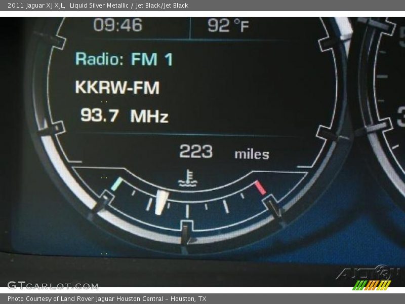 Liquid Silver Metallic / Jet Black/Jet Black 2011 Jaguar XJ XJL