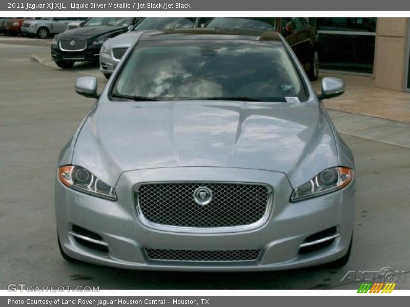 Liquid Silver Metallic / Jet Black/Jet Black 2011 Jaguar XJ XJL