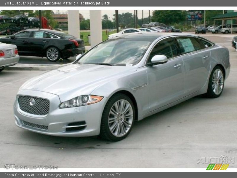 Liquid Silver Metallic / Jet Black/Jet Black 2011 Jaguar XJ XJL