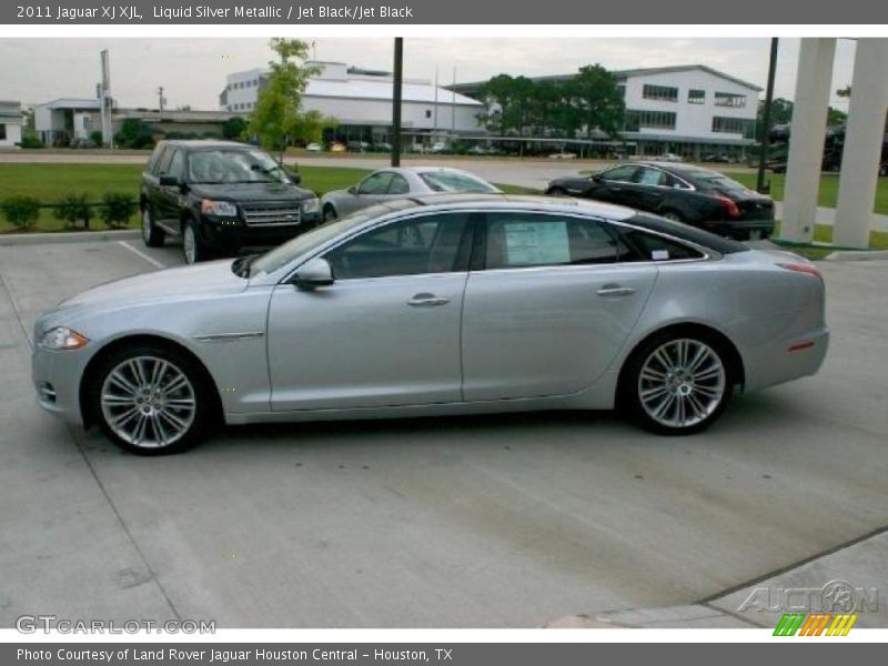 Liquid Silver Metallic / Jet Black/Jet Black 2011 Jaguar XJ XJL