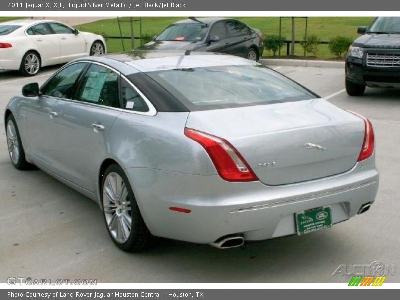 Liquid Silver Metallic / Jet Black/Jet Black 2011 Jaguar XJ XJL