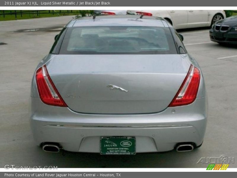 Liquid Silver Metallic / Jet Black/Jet Black 2011 Jaguar XJ XJL