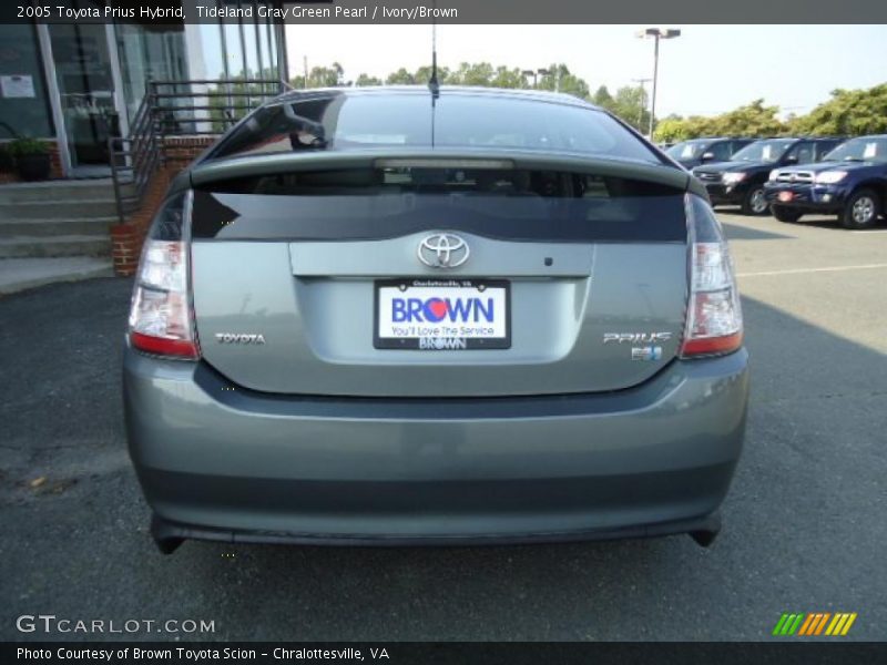 Tideland Gray Green Pearl / Ivory/Brown 2005 Toyota Prius Hybrid