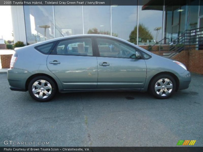 Tideland Gray Green Pearl / Ivory/Brown 2005 Toyota Prius Hybrid