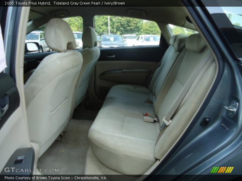 Tideland Gray Green Pearl / Ivory/Brown 2005 Toyota Prius Hybrid