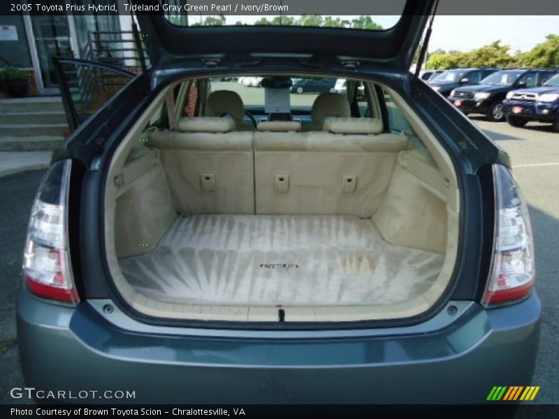 Tideland Gray Green Pearl / Ivory/Brown 2005 Toyota Prius Hybrid